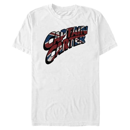 Captain Carter Name T-Shirt / shop it <a href=https://www.hottopic.com/product/marvel-what-if...-captain-carter-t-shirt/16496787.html>here</a>