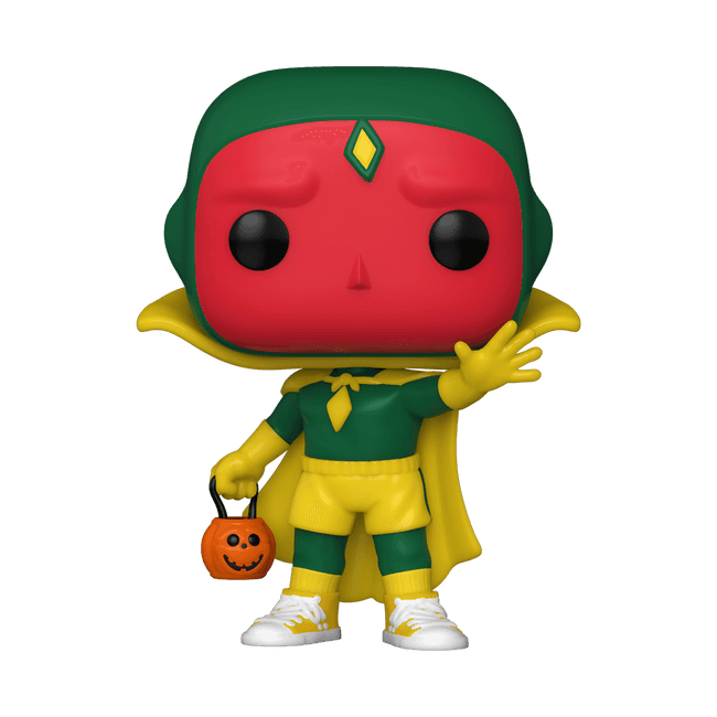 <a href="https://www.hottopic.com/product/funko-marvel-wandavision-pop-halloween-vision-vinyl-bobble-head/14303564.html">WandaVision Pop! Halloween Vision Bobble Head</a>/ Hot Topic