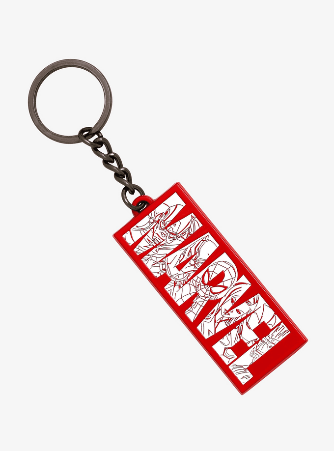 Marvel Hero Logo Keychain / BoxLunch
