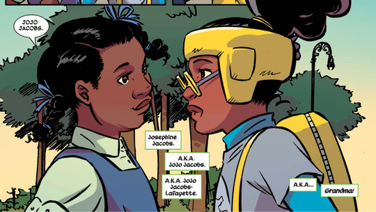 Lunella meets her grandmother in the past