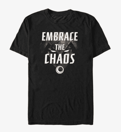 Moon Knight Glowing Eyes t-shirt / shop it <a href=https://www.amazon.com/Marvel-Knight-Embrace-Glowing-T-Shirt/dp/B09TX3GXPL>here</a>