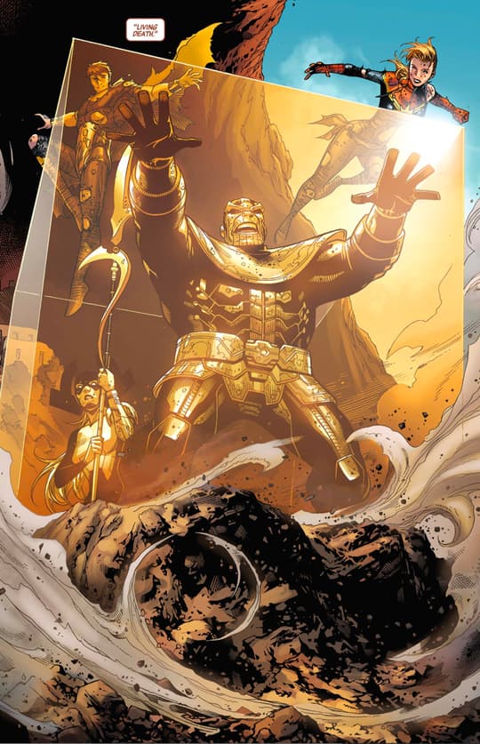 Maw turns against Thanos at a critical moment and allows Thane to imprison the Mad Titan.