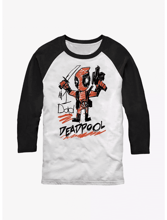 Marvel Deadpool Deadpool Dad Raglan T-Shirt