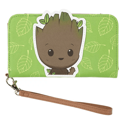 Shop it <a href=https://www.kohls.com/product/prd-6533346/i-am-groot-wristlet-wallet.jsp>here</a>