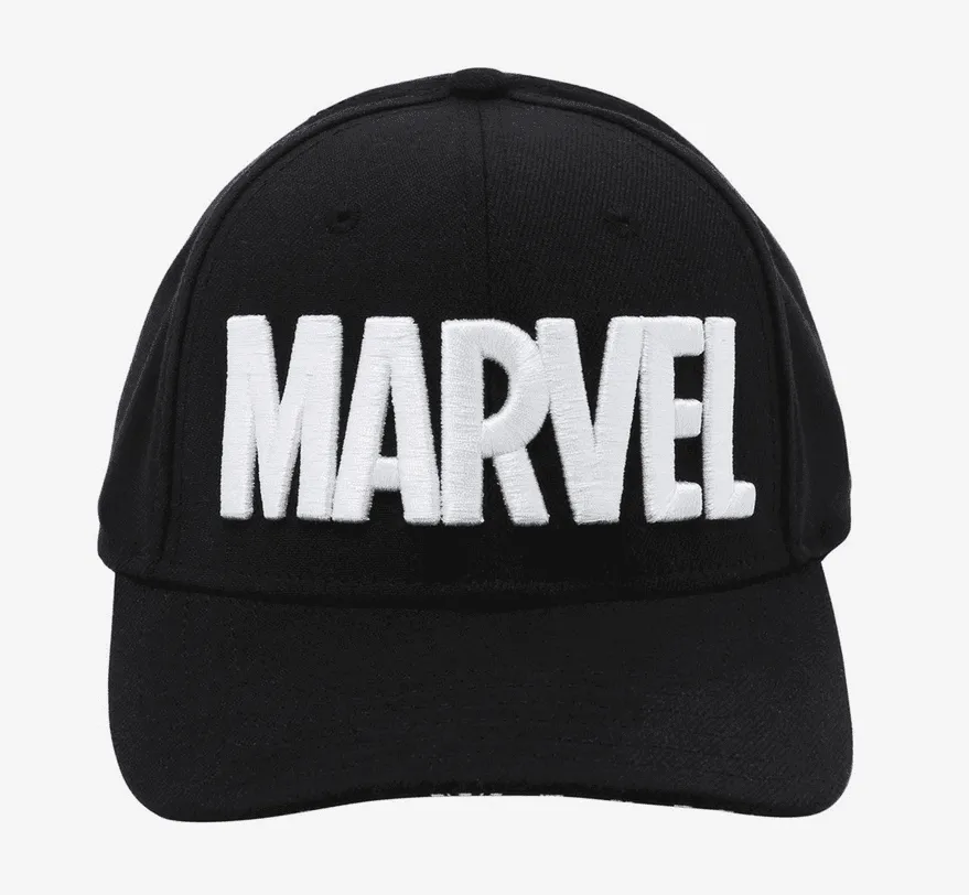 Marvel snapback hat / shop it <a href=https://www.hottopic.com/product/marvel-avengers-logo-snapback-hat/17089437.html>here</a>
