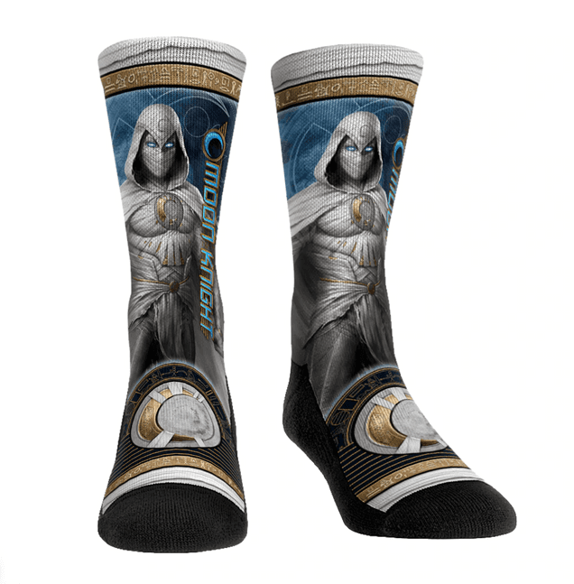 Moon Knight Sideplot Socks / shop it <a href=https://rockemsocks.com/products/moon-knight-moon-knight-sideplot>here</a>