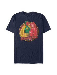 <a href="https://www.hottopic.com/product/marvel-wandavision-unusual-couple-costume-t-shirt/15270882.html">WandaVision Unusual Couple Halloween T-Shirt</a>/ Hot Topic