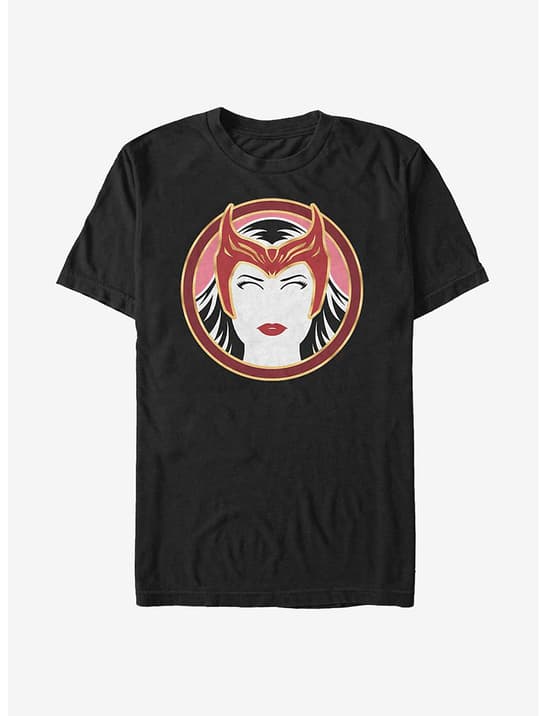 <a href=https://www.hottopic.com/product/marvel-wandavision-scarlet-witch-outline-t-shirt/15607214.html>Scarlet Witch Outline T-Shirt</a> / Hot Topic