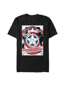 Shield Poster t-shirt / shop it <a href=https://www.boxlunch.com/product/marvel-the-falcon-and-the-winter-soldier-shield-poster-t-shirt/15937027.html>here</a>