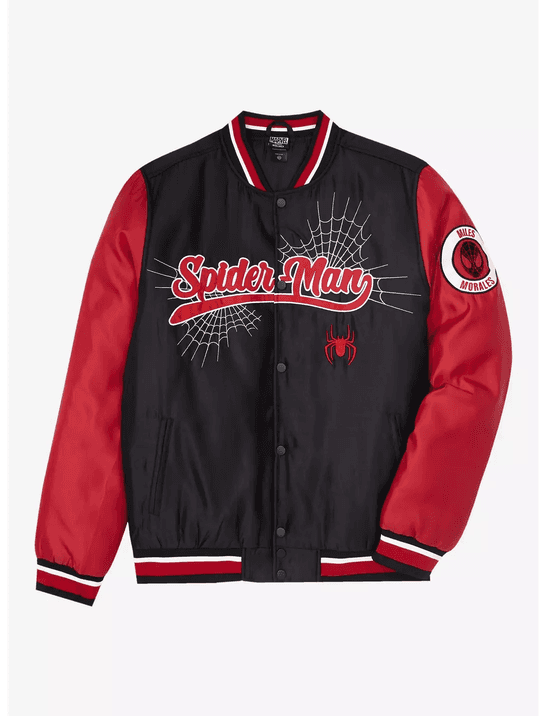 Marvel Spider-Man Miles Morales Color Blocked Bomber Jacket - BoxLunch Exclusive