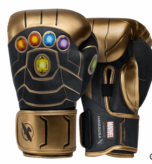 Shop it <a href=https://www.hayabusafight.com/products/hayabusa-thanos-boxing-gloves>here</a>