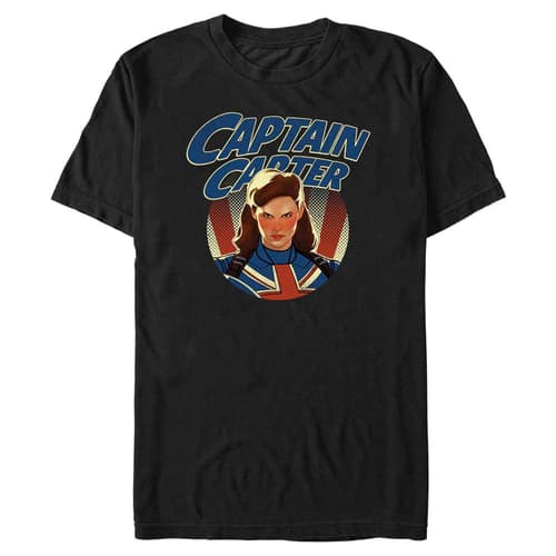 Captain Carter Fierce T-Shirt / shop it <a href=https://www.hottopic.com/product/marvel-what-if...-captain-carter-fierce-t-shirt/16497896.html>here</a>