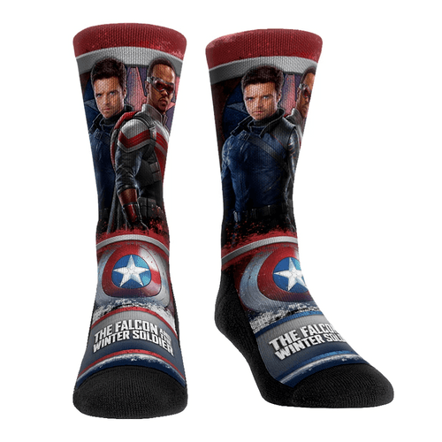 <a href=https://rockemsocks.com/collections/the-falcon-and-the-winter-soldier/products/the-falcon-and-the-winter-soldier-dynamic-duo>Dynamic Duo Socks</a> / Rock ‘Em Socks