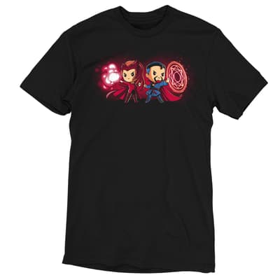 Doctor Strange and Wanda t-shirt / shop it <a href=https://www.teeturtle.com/>here</a>