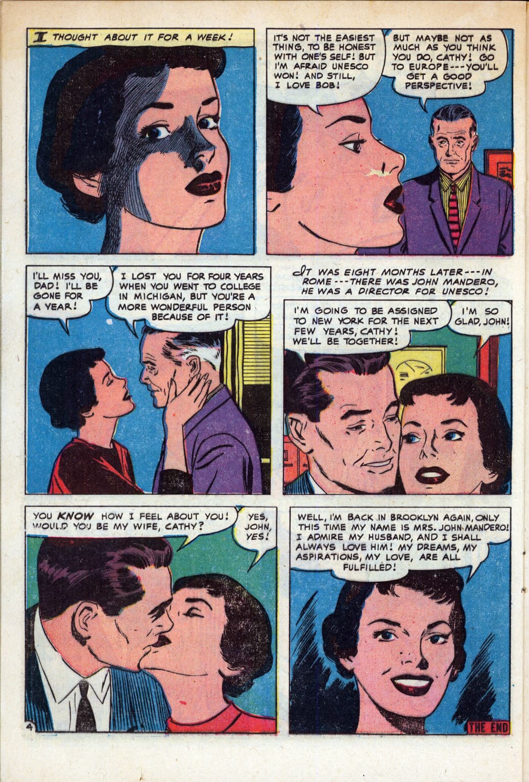 Romance Comic by Morris Weiss (1957)