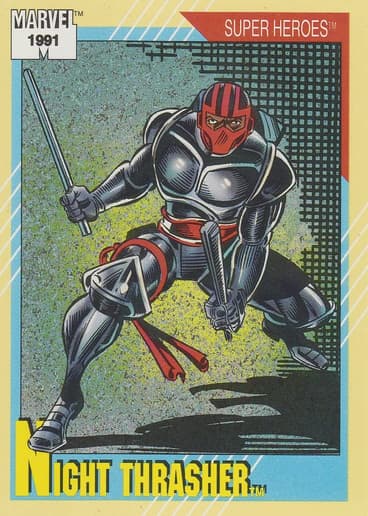 1991 Impel Marvel Universe Trading Card #22 Night Thrasher Official Marvel Character Card Front