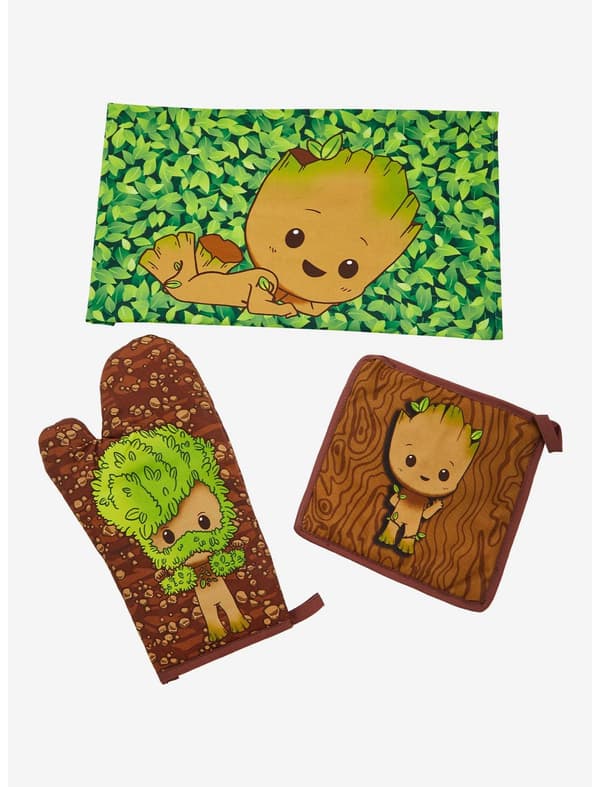  Shop it <a href=https://www.boxlunch.com/product/marvel-i-am-groot-poses-kitchen-set---boxlunch-exclusive-/20067454.html>here</a>