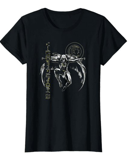 Moon Knight Gliphs t-shirt / shop it <a href=https://www.hottopic.com/product/marvel-moon-knight-gliph-lift-t-shirt/18437282.html>here</a>