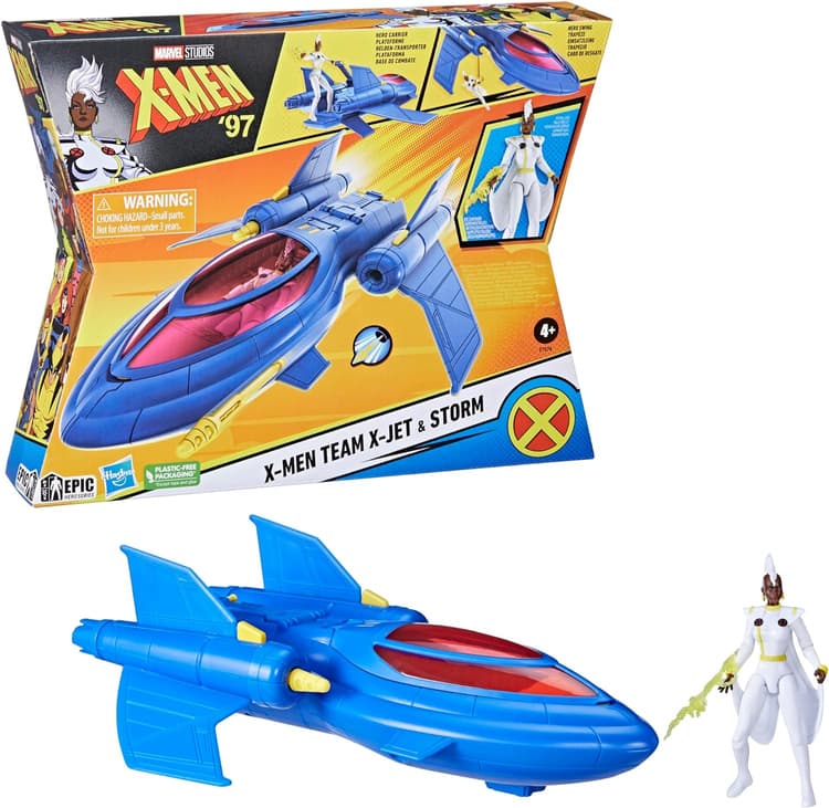 Marvel Studios X-Men '97, X-Men Team X-Jet and 4-inch Storm Figure