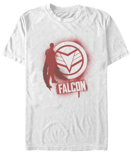 <a href=https://www.hottopic.com/product/marvel-the-falcon-and-the-winter-soldier-falcon-spray-paint-t-shirt/15222241.html>Falcon Spray Paint T-Shirt</a> / Hot Topic
