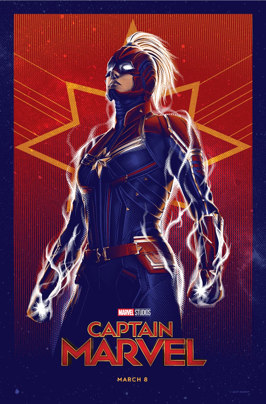 Captain Marvel Poster Art by Tracie Ching