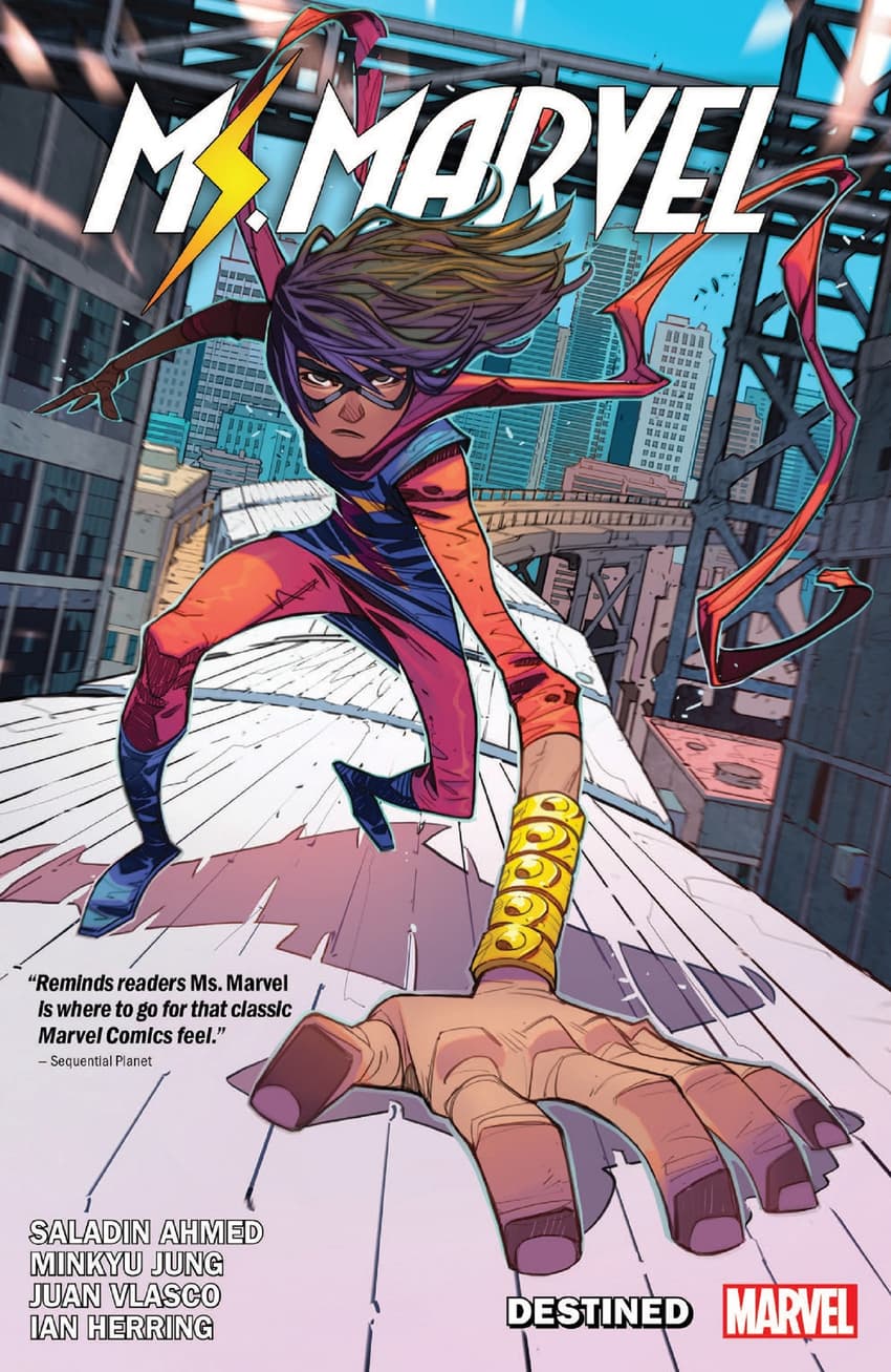 Cover to MS. MARVEL BY SALADIN AHMED VOL. 1: DESTINED.