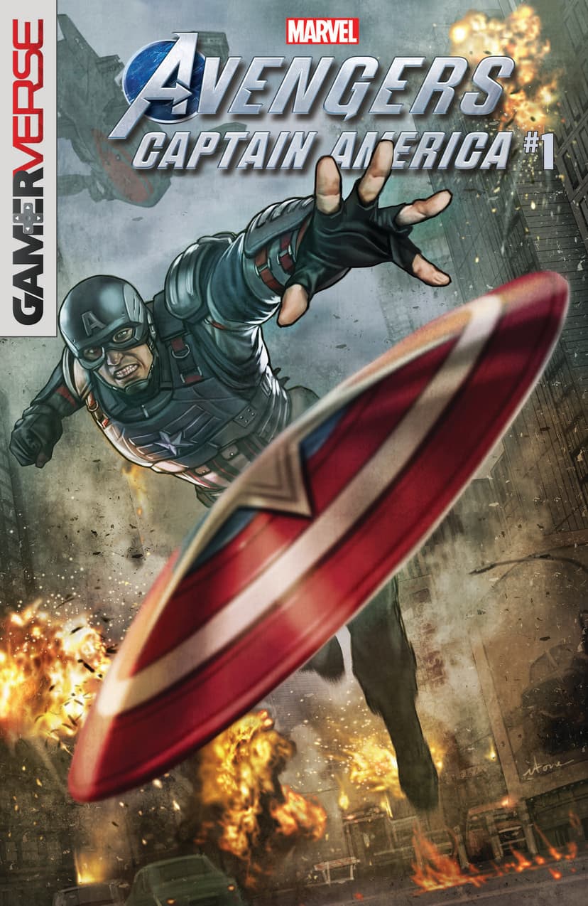 MARVEL’S AVENGERS: CAPTAIN AMERICA #1 written by PAUL ALLOR with art by Georges Jeanty and cover by STONEHOUSE