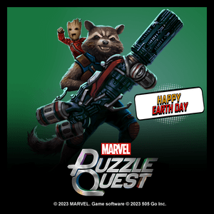 MARVEL Puzzle Quest Earth Day Rocket & Groot