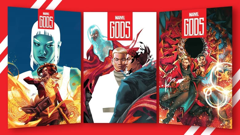 G.O.D.S. Preview covers for #2-4