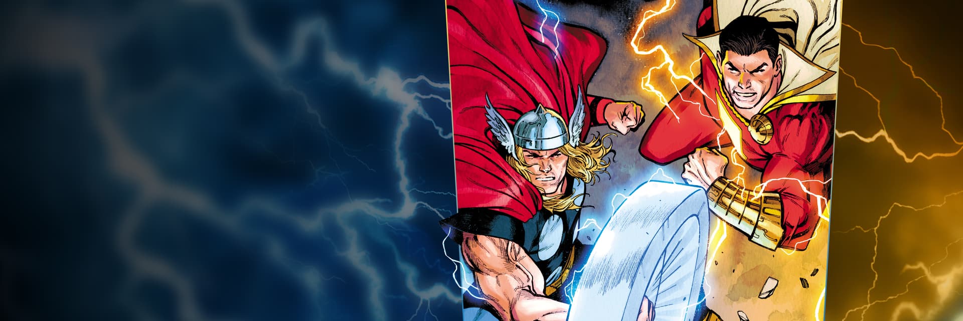 MARVEL/DC THOR/SHAZAM! INFINITY COMIC (2025) #1 cover by Martín Cóccolo