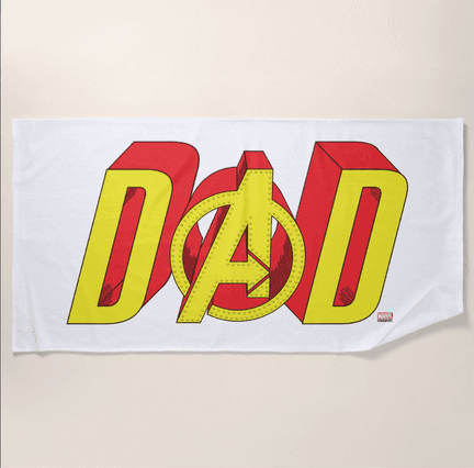 Iron Man Dad Beach Towel