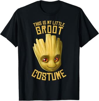 Marvel Guardians of the Galaxy GOTG This Is My Little Groot Costume Halloween T-Shirt