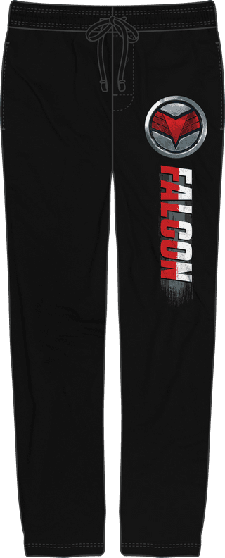 <a href=https://www.amazon.com/Falcon-Winter-Soldier-Split-Marvel/dp/B08WHF1DHC>Falcon and Winter Soldier Sleep Pants</a> / Amazon