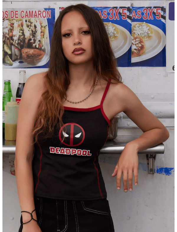 Her Universe Marvel Deadpool & Wolverine Deadpool Logo Crop Cami