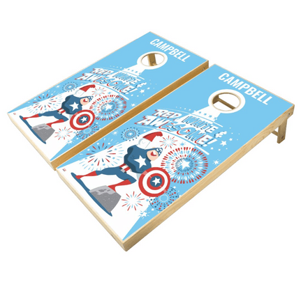 Avengers Classics Captain America "Red, White & Awesome!" Cornhole Set