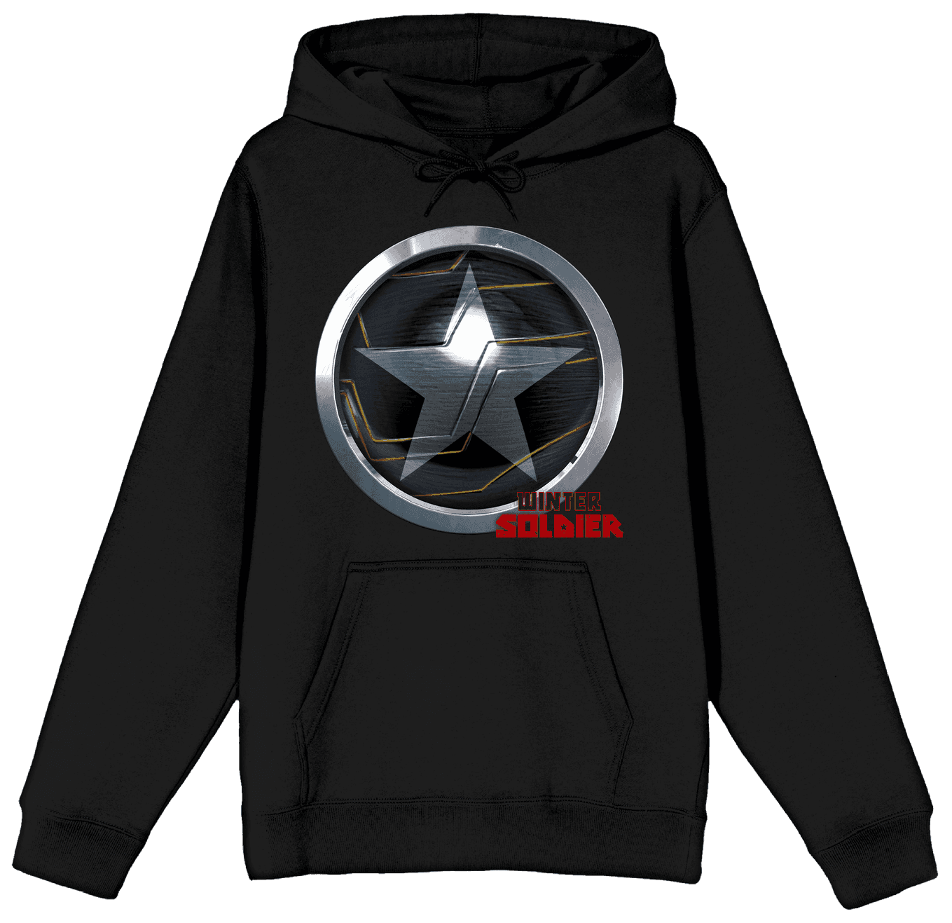 <a href=https://www.amazon.com/Falcon-Soldier-Superhero-Graphic-Hoodie-XL/dp/B08WCDVP93>Winter Soldier Hoodie</a> / Amazon