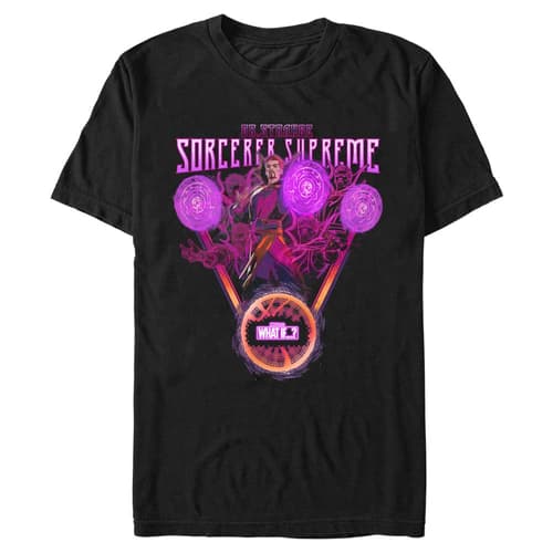 Doctor Supreme To You T-Shirt / shop it <a href=https://www.hottopic.com/product/marvel-what-if...-doctor-supreme-to-you-mens-t-shirt/16754183.html>here</a>
