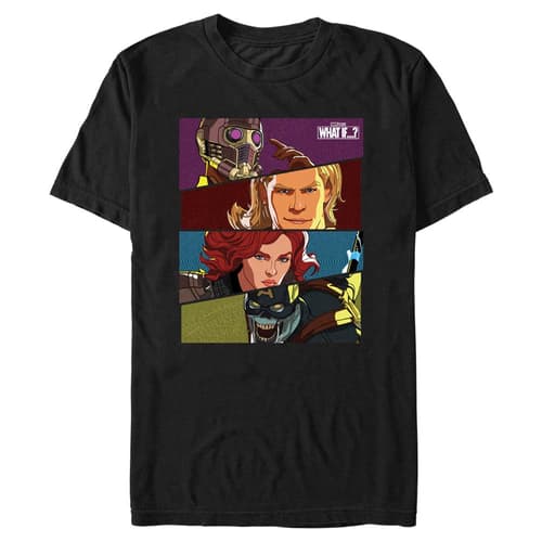 Hero Boxest-shirt / shop it <a href=https://www.hottopic.com/product/marvel-what-if...-hero-boxes-t-shirt/16719957.html>here</a>