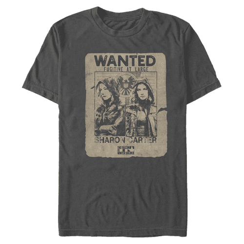 <a href=https://www.hottopic.com/product/marvel-the-falcon-and-the-winter-soldier-fugitive-sharon-carter-t-shirt/15557178.html>Fugitive Sharon Carter T-Shirt</a> / Hot Topic