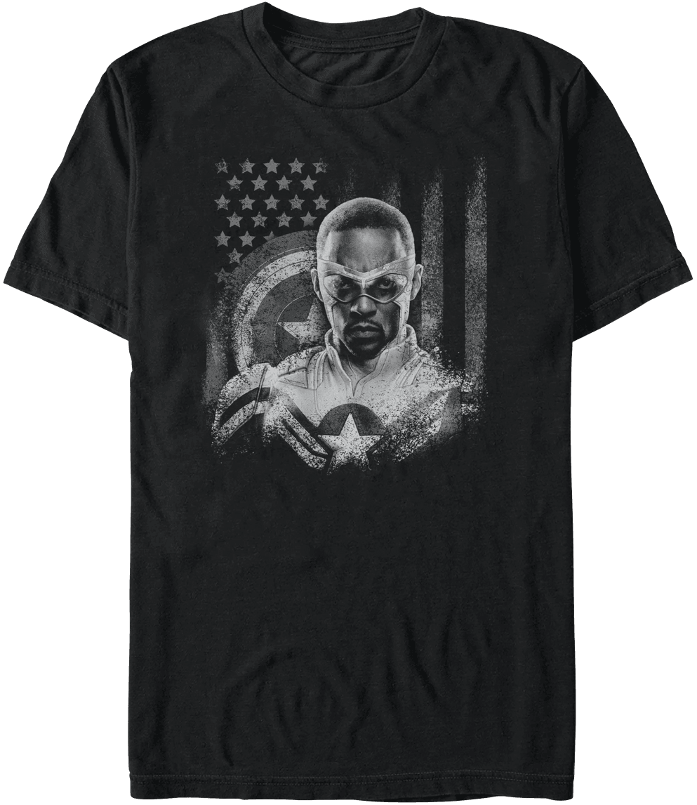 <a href=https://www.hottopic.com/product/marvel-the-falcon-and-the-winter-soldier-captain-america-t-shirt/15490591.html>Fighting Falcon T-Shirt</a> / Hot Topic