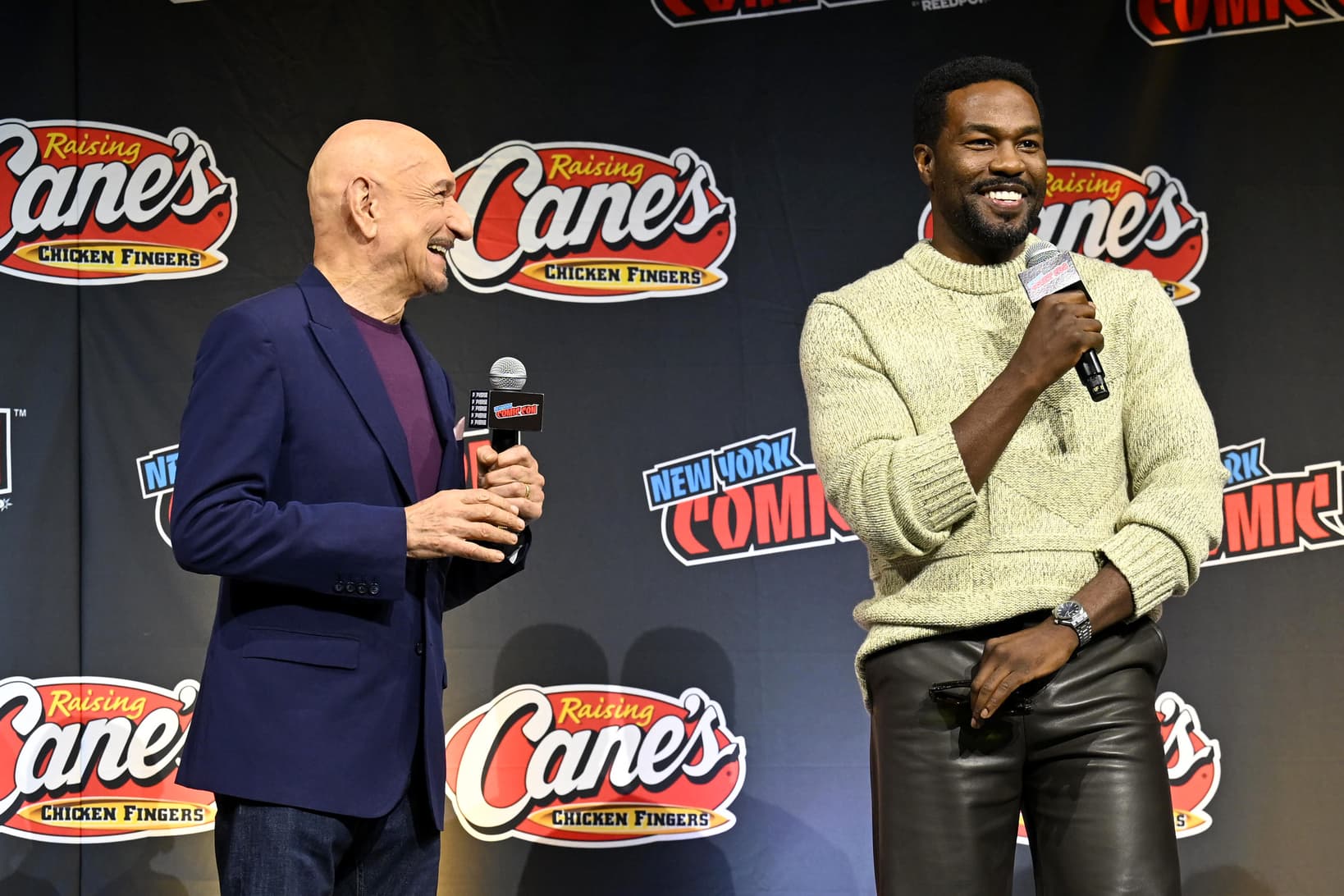 'Wonder Man' stars Sir Ben Kingsley and Yahya Abdul-Mateen II on stage at NYCC 2025