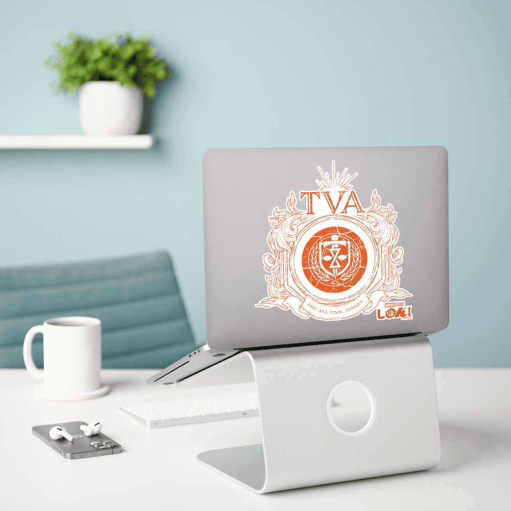 TVA Crest Sticker / shop it <a href=    https://www.zazzle.com/time_variance_authority_crest_sticker-256335628181493817>here</a>
