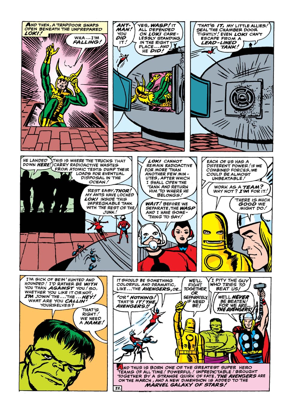 “We’ll never be beaten! For we are... the Avengers!” – AVENGERS (1963) #1