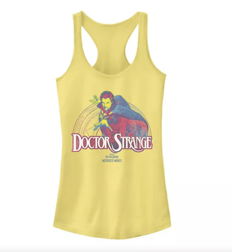 Neon Strange tank top / shop it <a href=https://www.kohls.com/product/prd-5671520/juniors-marvel-doctor-strange-in-the-multiverse-of-madness-neon-strange-pose-tank-top.jsp?prdPV=11>here</a>