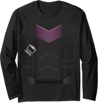 Marvel Hawkeye Clint Barton Costume Long Sleeve T-Shirt