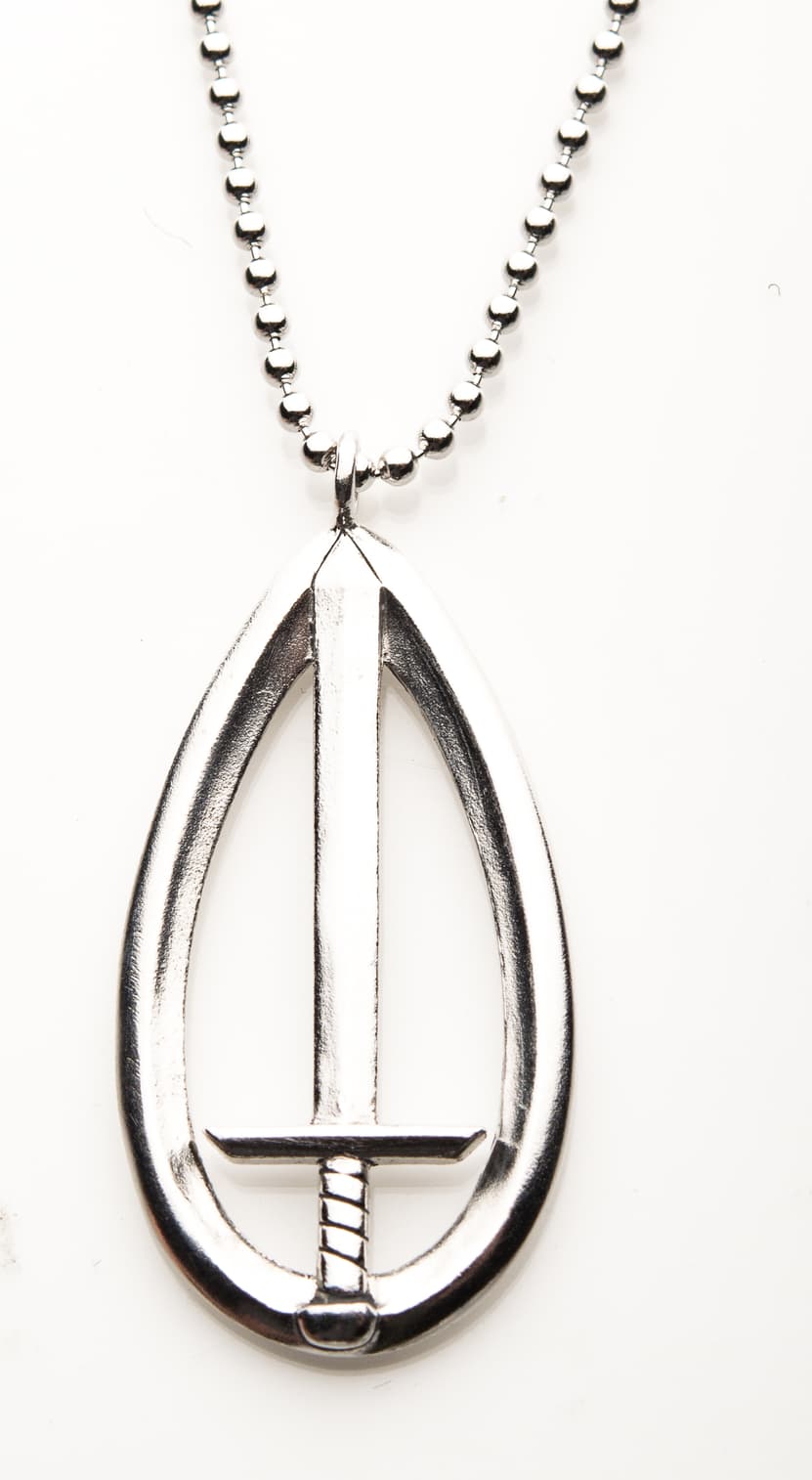 <a href="https://www.rocklove.com/products/marvel-wandavision-sword-necklace">S.W.O.R.D. Necklace</a> / RockLove