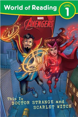World of Reading: This is Doctor Strange and Scarlet Witch / shop it <a href=https://www.amazon.com/World-Reading-Doctor-Strange-Scarlet/dp/1368070205>here</a>