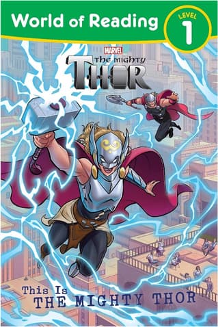 World of Reading: This is The Mighty Thor / shop it <a href=https://www.amazon.com/World-Reading-This-Mighty-Thor/dp/1368070213>here</a>