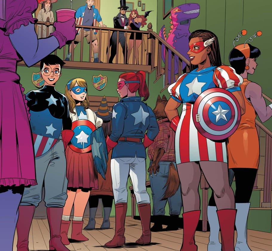 THE UNITED STATES OF CAPTAIN AMERICA (2021) #4 interior art by Jodi Nishijima