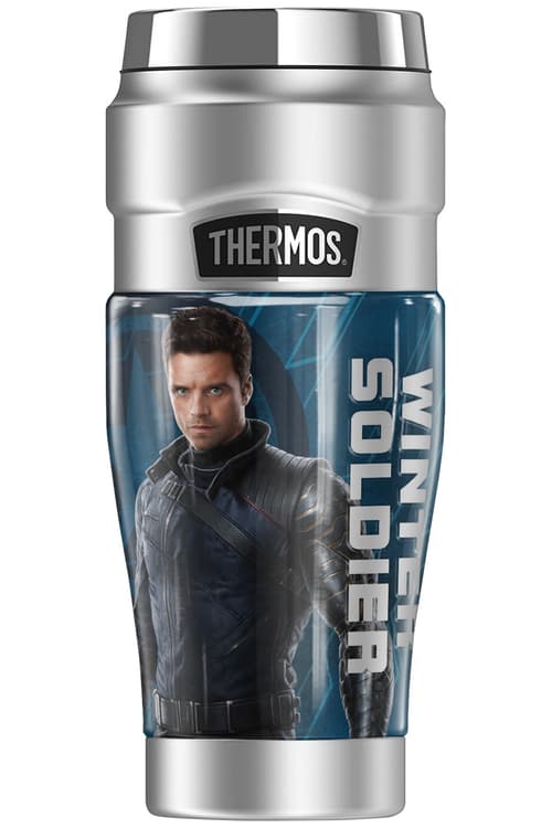 <a href=https://www.amazon.com/Marvel-Soldier-STAINLESS-Stainless-insulated/dp/B08ZJTRPW2>The Winter Soldier Stainless Steel Travel Tumbler, Vacuum insulated & Double Wall, 16oz</a> / Amazon